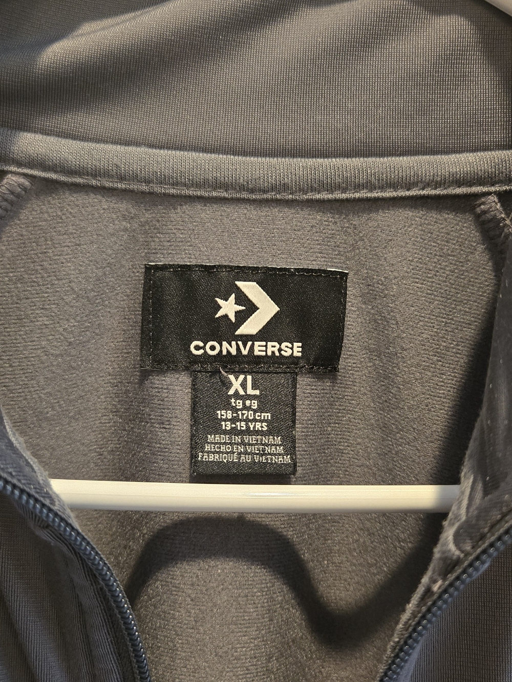 Converse Gray Full-Zip Performance Jacket - Picture 2 of 4